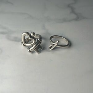 James Avery key and j ring size 5